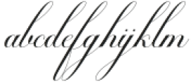 BlissfulScript-Regular otf (400) Font LOWERCASE