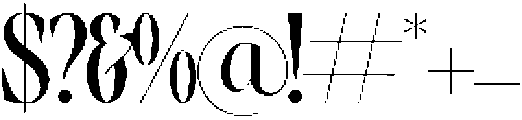 Blistega otf (400) Font OTHER CHARS