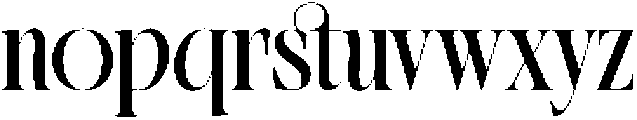 Blistega otf (400) Font LOWERCASE