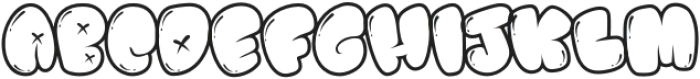 Blister Boom Outline otf (400) Font UPPERCASE