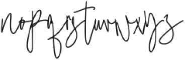Blistwing Signature Regular otf (400) Font LOWERCASE
