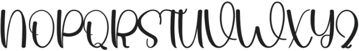 Blisymint Regular otf (400) Font UPPERCASE