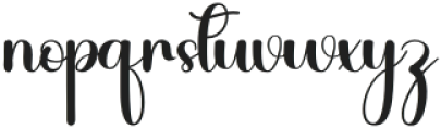 Blisymint Regular otf (400) Font LOWERCASE