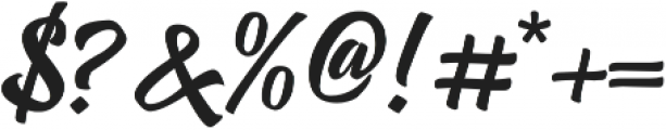 Bllastt Italic otf (400) Font OTHER CHARS
