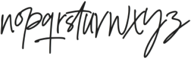 Bloating Signature Regular otf (400) Font LOWERCASE