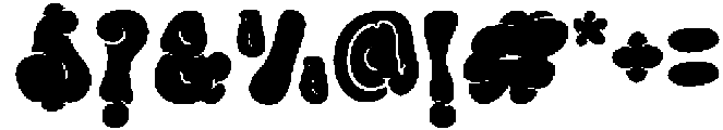 Blob & Pop Regular otf (400) Font OTHER CHARS