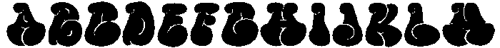 Blob & Pop Regular otf (400) Font UPPERCASE