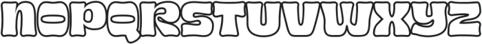 Blobby Outline otf (400) Font LOWERCASE