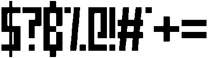 Block Regular otf (400) Font OTHER CHARS