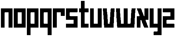 Block Regular otf (400) Font LOWERCASE