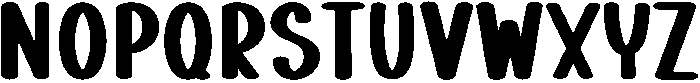 Blocked Regular otf (400) Font LOWERCASE