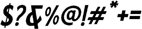 Blockers Stamp Stamp otf (400) Font OTHER CHARS