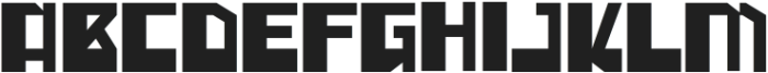 Blockhide Regular otf (400) Font UPPERCASE