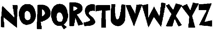 Blockosuto Regular otf (400) Font LOWERCASE