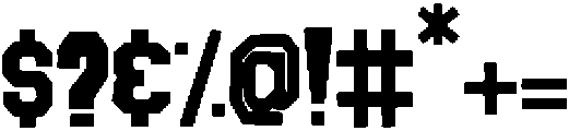 Blockton Stacked otf (400) Font OTHER CHARS