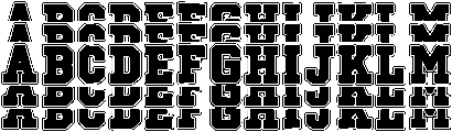 Blockton Stacked otf (400) Font UPPERCASE