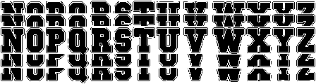 Blockton Stacked otf (400) Font UPPERCASE