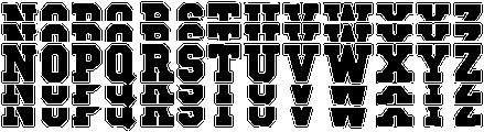 Blockton Stacked otf (400) Font LOWERCASE