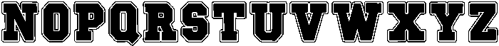 Blockton Varsity otf (400) Font UPPERCASE