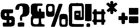 Blocky Regular otf (400) Font OTHER CHARS