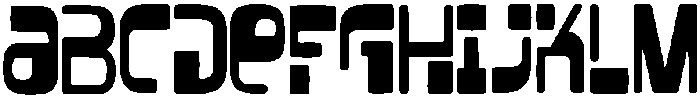 Blocky Regular otf (400) Font UPPERCASE