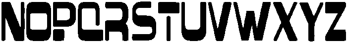 Blocky Regular otf (400) Font UPPERCASE