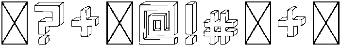 Blocky Regular otf (400) Font OTHER CHARS