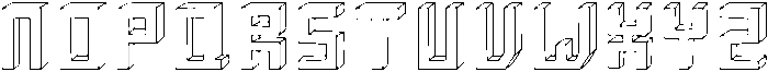 Blocky Regular otf (400) Font UPPERCASE