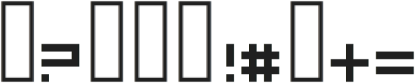 BlockyBonanza ttf (400) Font OTHER CHARS