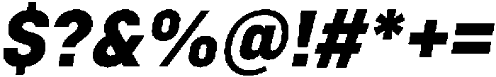 Bloka Black Italic otf (900) Font OTHER CHARS