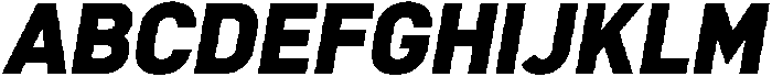 Bloka Black Italic otf (900) Font UPPERCASE