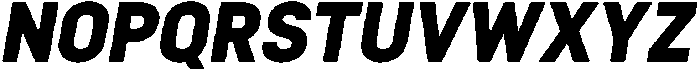Bloka Black Italic otf (900) Font UPPERCASE