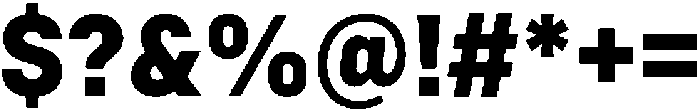 Bloka Black otf (900) Font OTHER CHARS