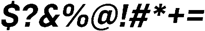 Bloka-BoldItalic otf (700) Font OTHER CHARS