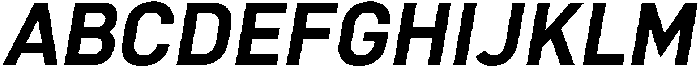 Bloka-BoldItalic otf (700) Font UPPERCASE