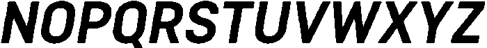 Bloka-BoldItalic otf (700) Font UPPERCASE