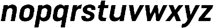 Bloka-BoldItalic otf (700) Font LOWERCASE