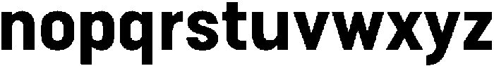 Bloka Extra Bold otf (700) Font LOWERCASE