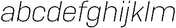 Bloka Extra Light Italic otf (200) FONT