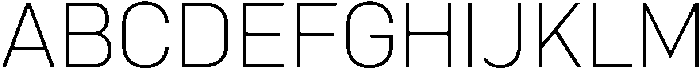 Bloka Extra Light otf (200) Font UPPERCASE