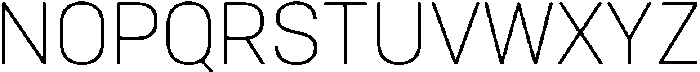Bloka Extra Light otf (200) Font UPPERCASE