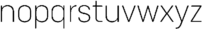 Bloka Extra Light otf (200) Font LOWERCASE