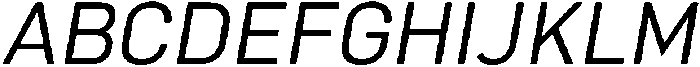 Bloka-Italic otf (400) Font UPPERCASE