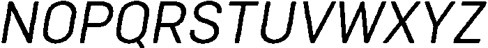 Bloka-Italic otf (400) Font UPPERCASE