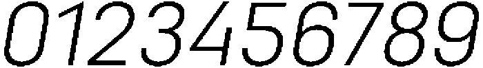 Bloka Light Italic otf (300) Font OTHER CHARS