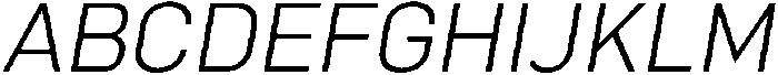 Bloka Light Italic otf (300) Font UPPERCASE