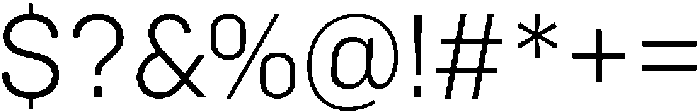 Bloka Light otf (300) Font OTHER CHARS