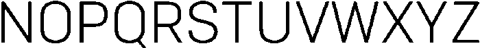 Bloka Light otf (300) Font UPPERCASE