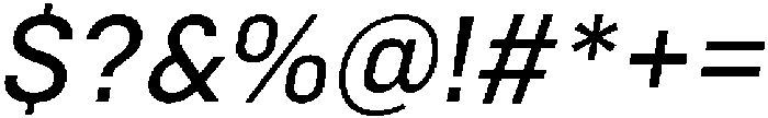 Bloka Medium Italic otf (500) Font OTHER CHARS