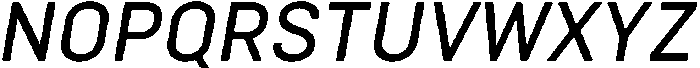 Bloka Medium Italic otf (500) Font UPPERCASE